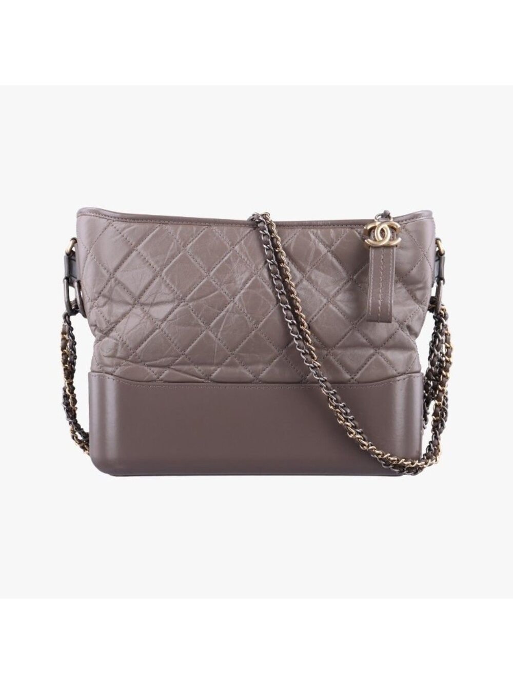 Chanel Gabrielle Brown Leather Handbag